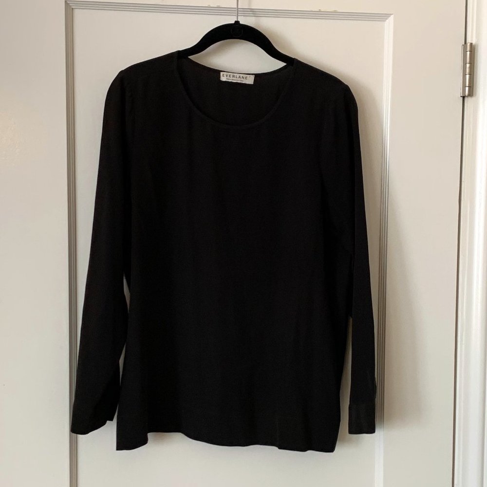Everlane Long Sleeve Silk Blouse
